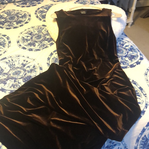 NWOT: Chocolate brown J crew velvety dress (6)
